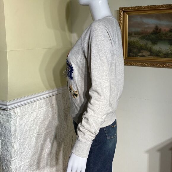 Vintage Roots Varsity Patches Crew Sweatshirt - Picture 4 of 14